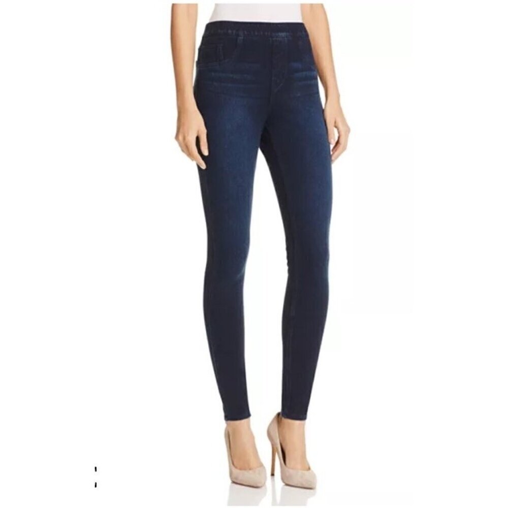 SPANX Jean-ish Ankle Leggings Women's Sz M Blue Twilight Rinse 20018R
